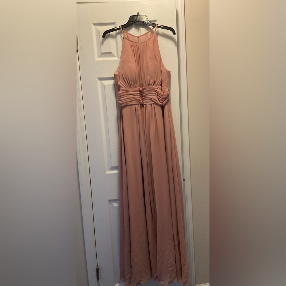 Azazie dusty rose bridesmaid dress